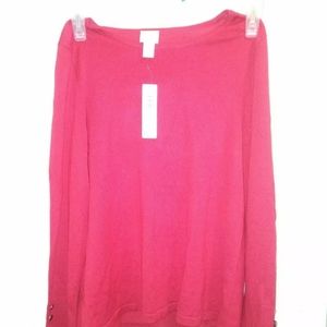 Chico Apparel Button Detail Pullover Sweater